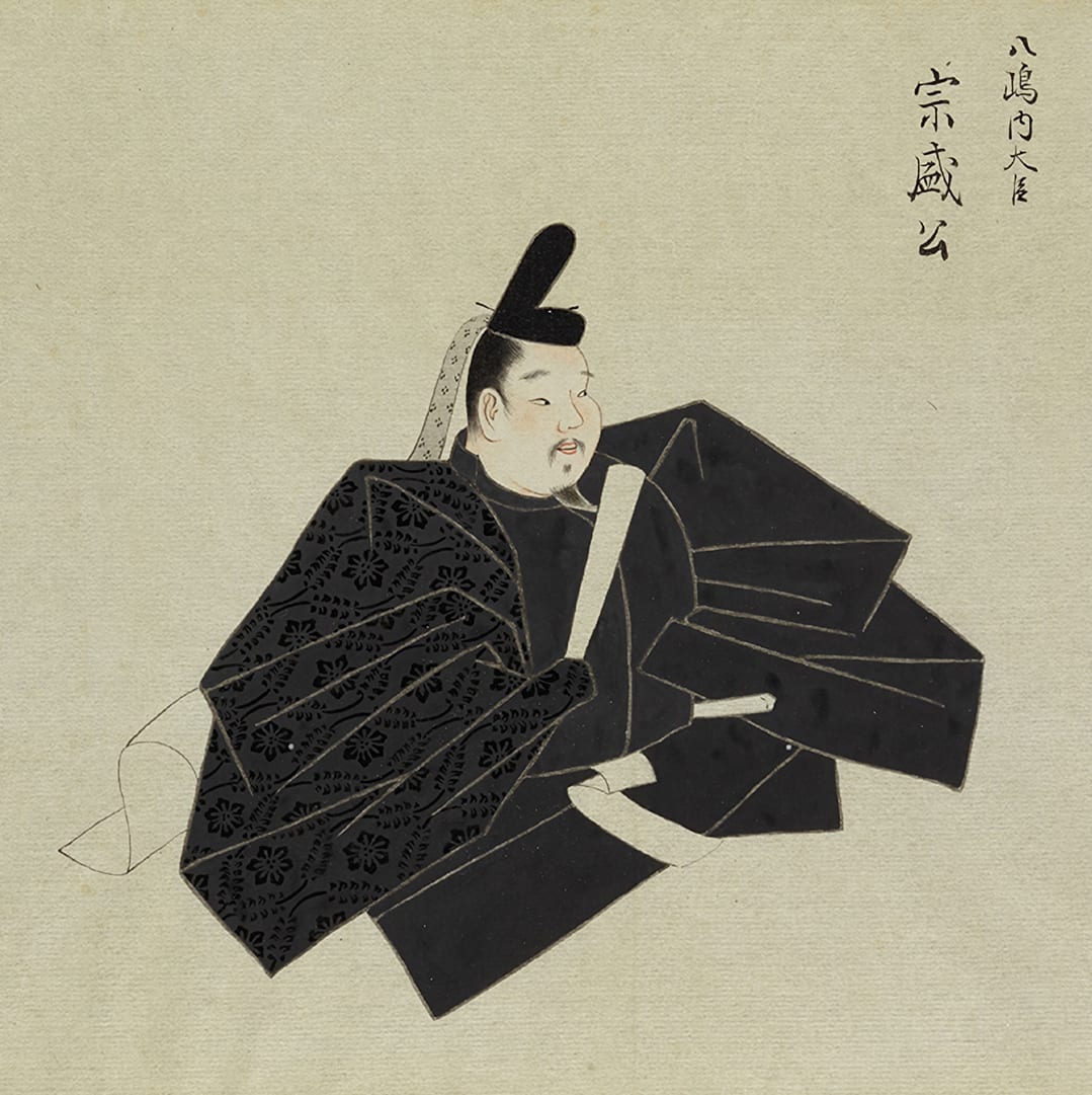 Portrait or photograph of Taira no Kiyomori: Taira no Munemori (1147-1185), realist portrait or nise-e. He was heir to Taira no Kiyomori, and one of the Taira c