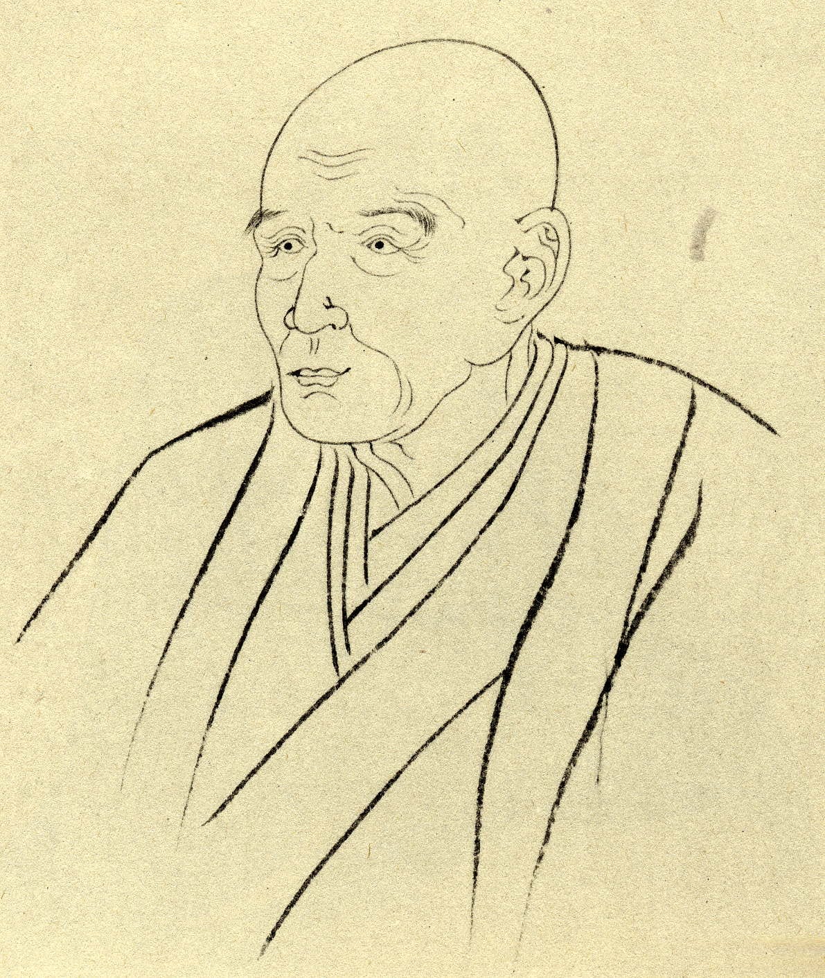 Portrait or photograph of Takizawa Bakin: Kyokutei Bakin (曲亭馬琴, 1767–1848) was a late Edo period gesaku author.