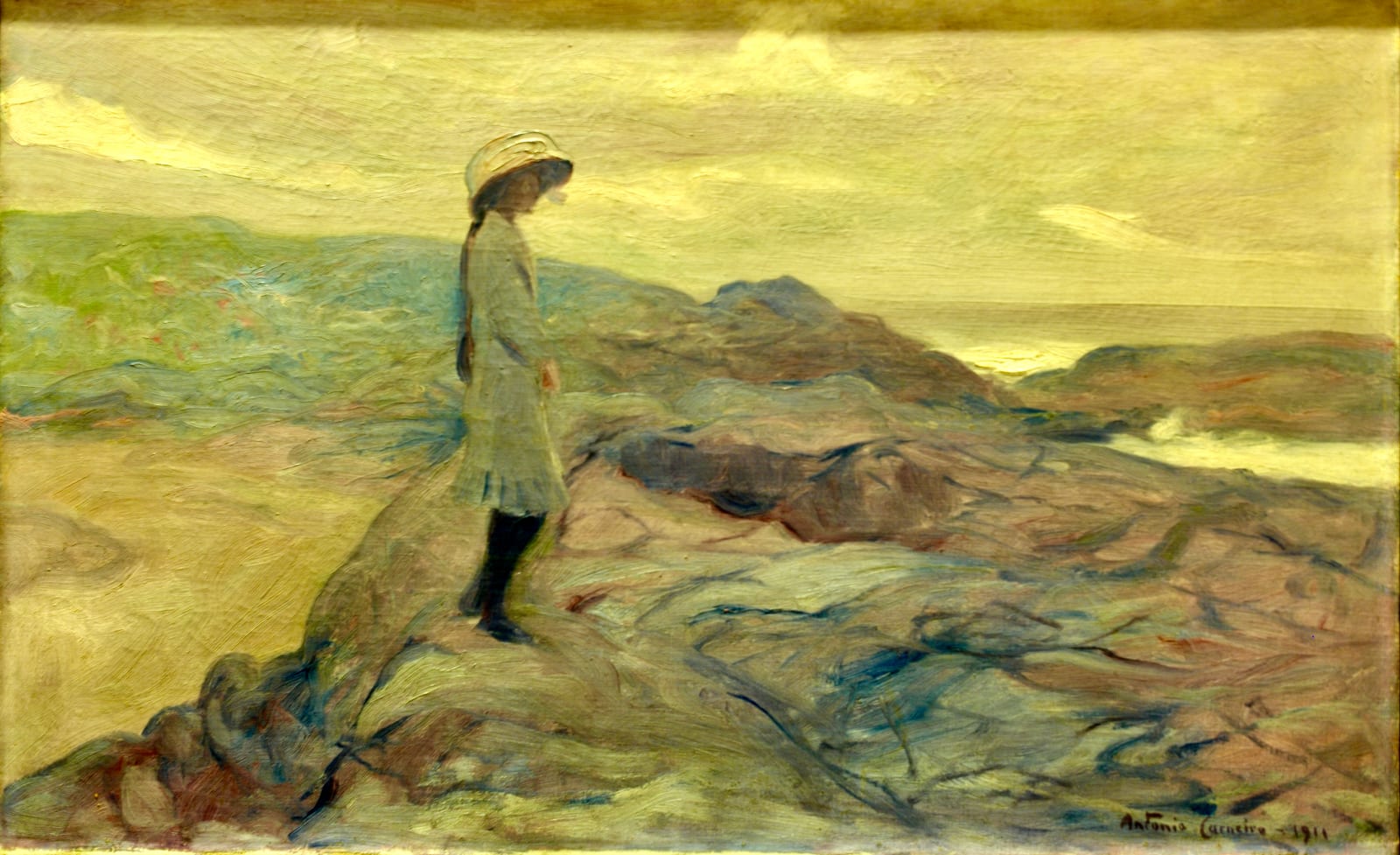 Portrait or photograph of Teixeira de Pascoaes: Museu Nacional de Arte Contemporânea, MNAC, Museu do Chiado, Lisbon, Portugal text Material: Oil on canvas Colle