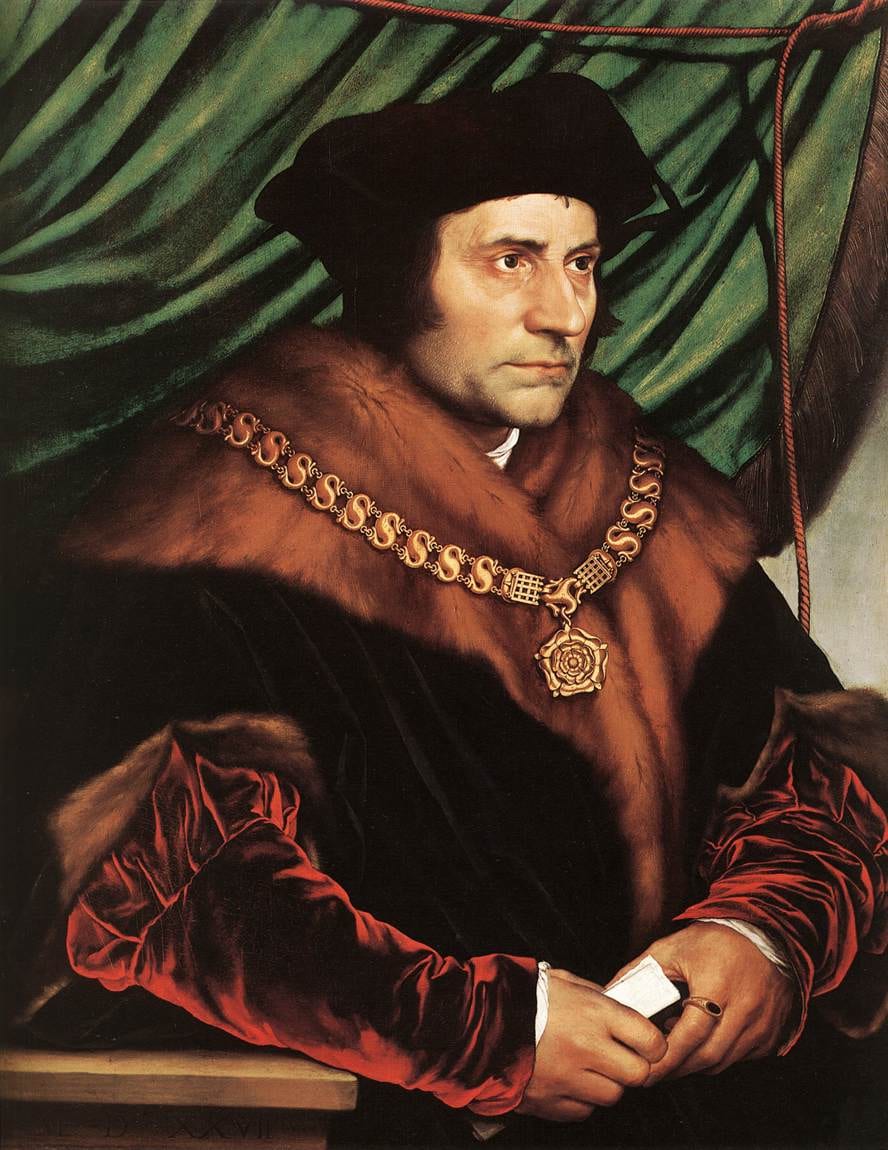 Portrait or photograph of Thomas More: Hans Holbein d. J. - Sir Thomas More - WGA11524