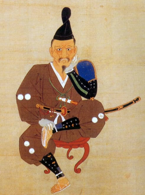 Portrait or photograph of Tokugawa Ieyasu: 徳川家康。画名「徳川家康三方ヶ原戦役画像」 Tokugawa Ieyasu Mikatagahara Seneki Gazou . 別名「顰み(しかみ)像」 三方が原の戦いにおいて、武田信玄率いる武田軍に敗れたあと、その経験を忘れない