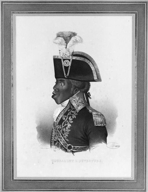 Portrait or photograph of Toussaint Louverture: Toussaint Louverture, homme politique haïtien (1743-1803). Source: Paris, musée du quai Branly.