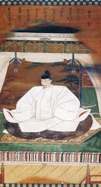 Portrait or photograph of Toyotomi Hideyoshi: Portrait of Toyotomi Hideyoshi drawn in 1601. copyright expired due to age of image. This picture is kept in Kouda