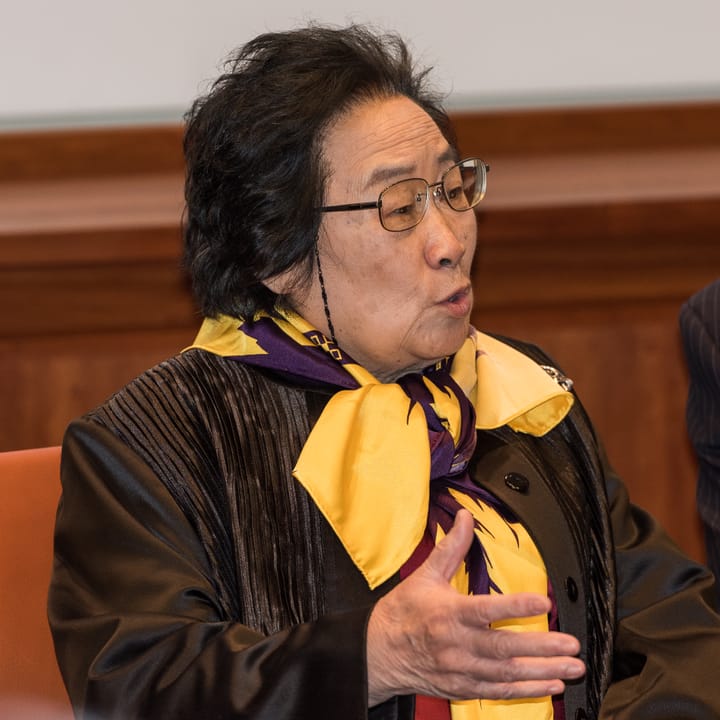Portrait or photograph of Tu Youyou: Tu Youyou, Nobel Laureate in medicine in Stockholm December 2015