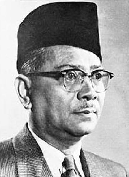 Portrait or photograph of Tunku Abdul Rahman: Official portrait of Tunku Abdul Rahman, the 1st Prime Minister of Malaysia