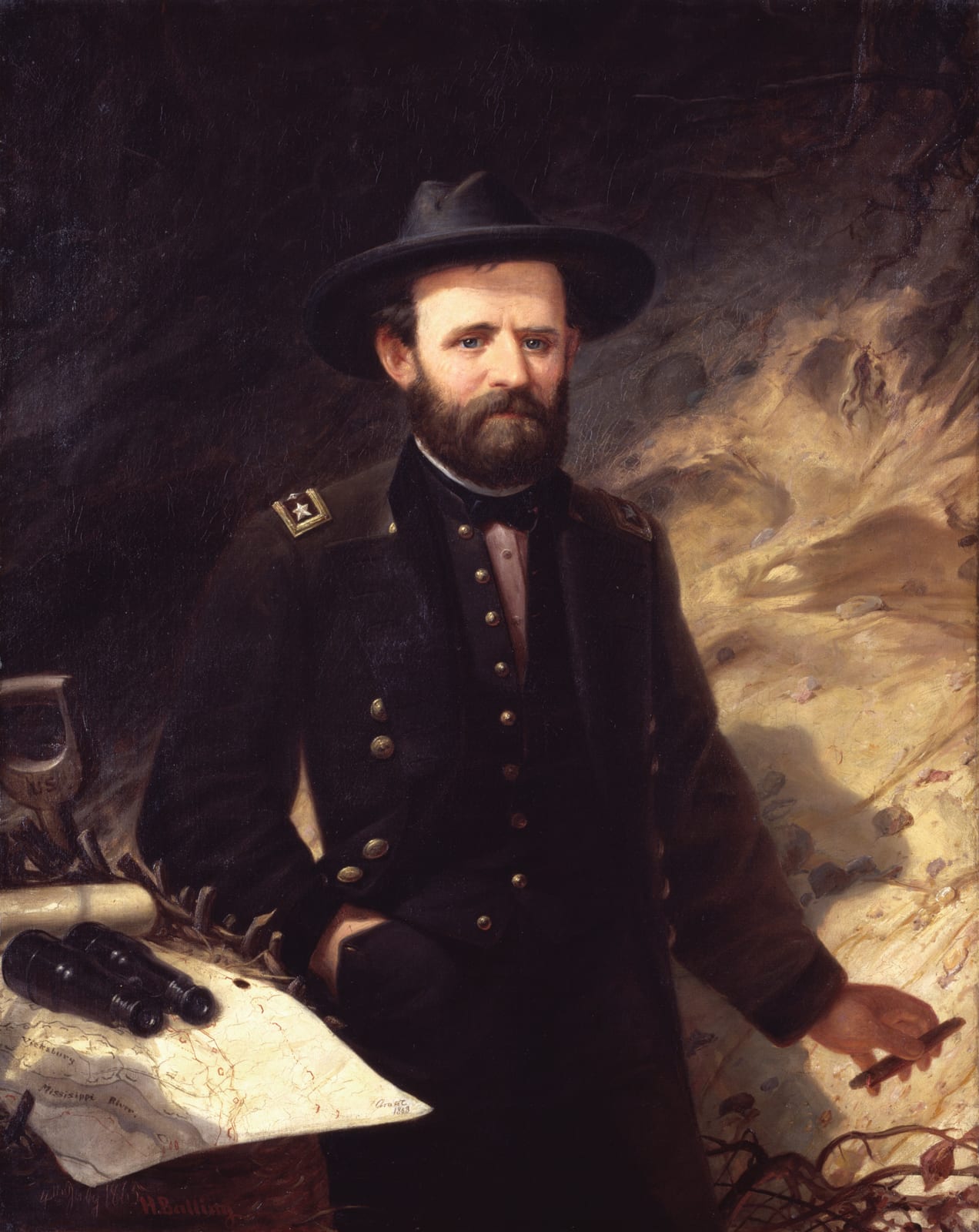 Portrait or photograph of Ulysses S. Grant: Ulysses S. Grant label QS:Len,"Portrait of Ulysses S. Grant (1822-1885)" label QS:Lru,"Портрет Улисса Гранта (1822-1