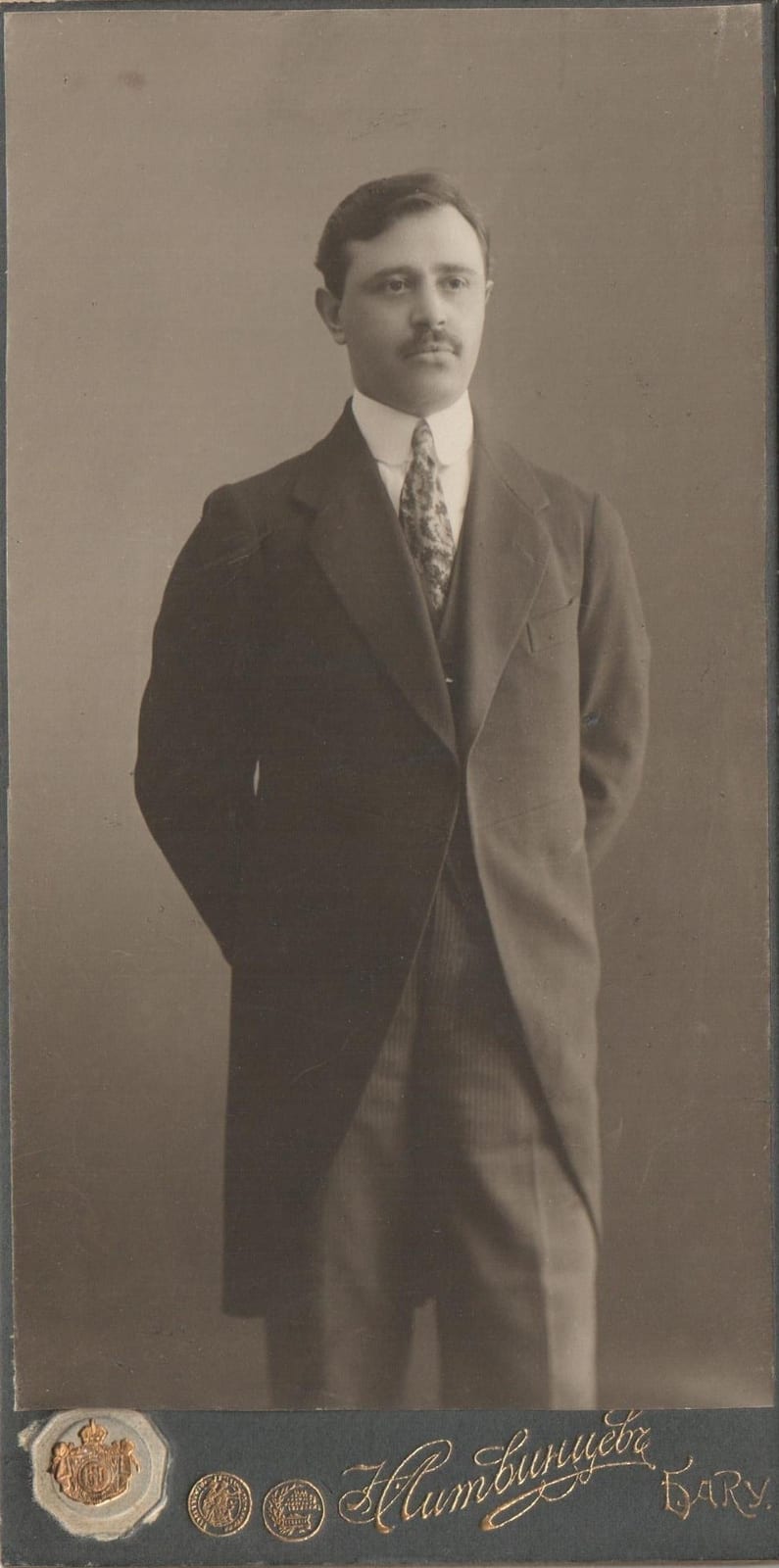 Portrait or photograph of Uzeyir Hajibeyov: Uzeyir Hajibeyov in 1913