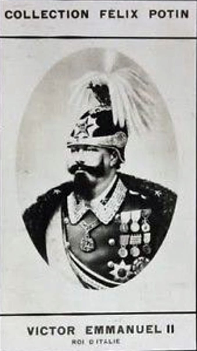 Portrait or photograph of Victor Emmanuel II: Victor Emmanuel II, roi d'Italie