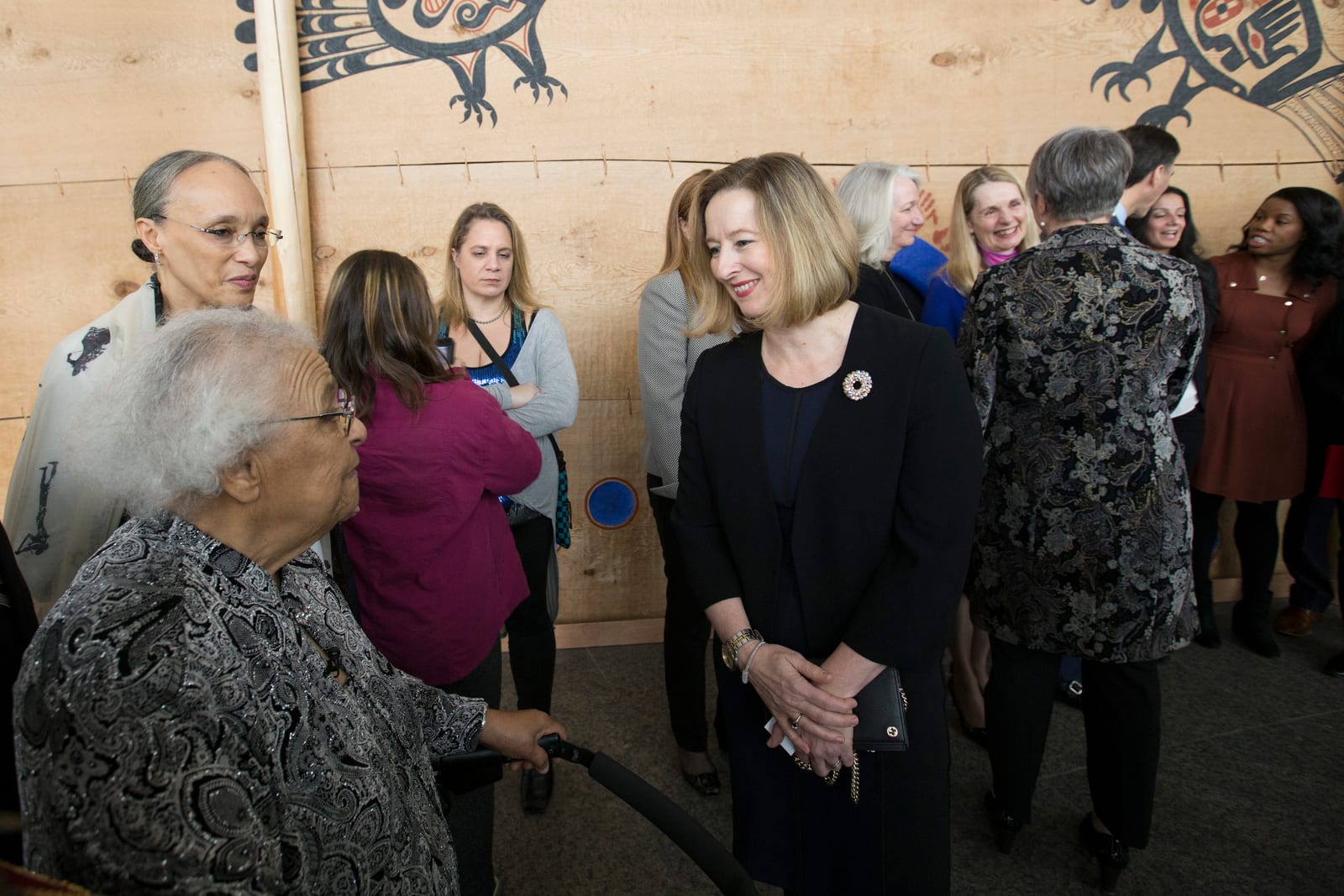 Portrait or photograph of Viola Desmond: Highlights from the 8 December event at the Canadian Museum of History in Gatineau, QC. Pictured are: Wanda Robson, sis