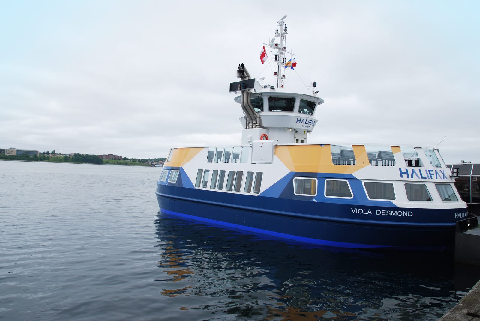 Portrait or photograph of Viola Desmond: Launch of Viola Desmond, new Halifax-Dartmouth harbour ferry.