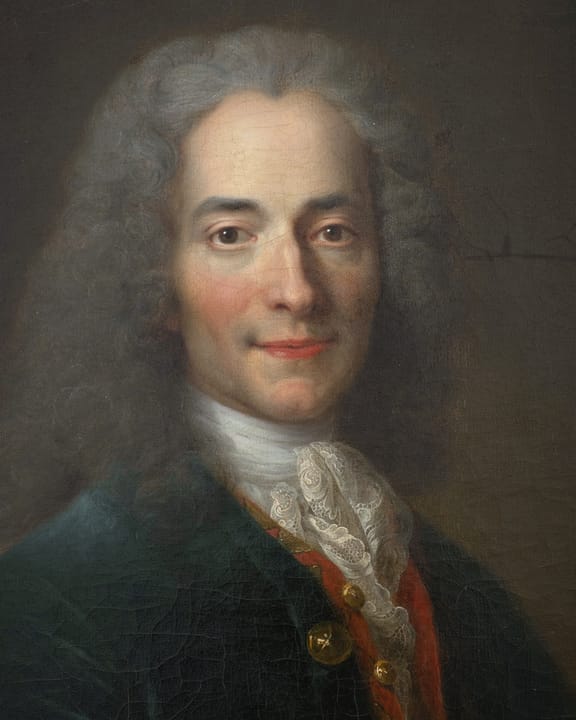 Portrait or photograph of Voltaire: Atelier de Nicolas de Largillière, portrait de Voltaire, détail (musée Carnavalet) -002