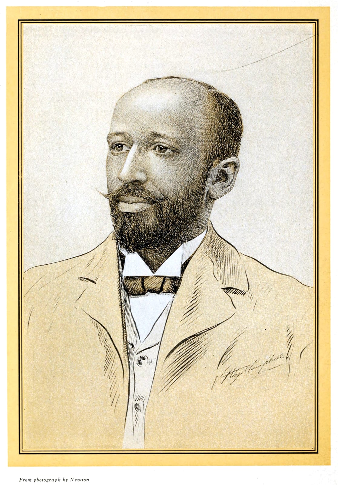 Portrait or photograph of W. E. B. Du Bois: Portrait of W.E.B. Du Bois by V. Floyd Campbell