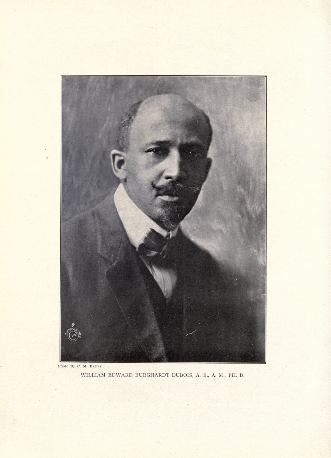 Portrait or photograph of W. E. B. Du Bois: Portrait of W. E. B. Du Bois