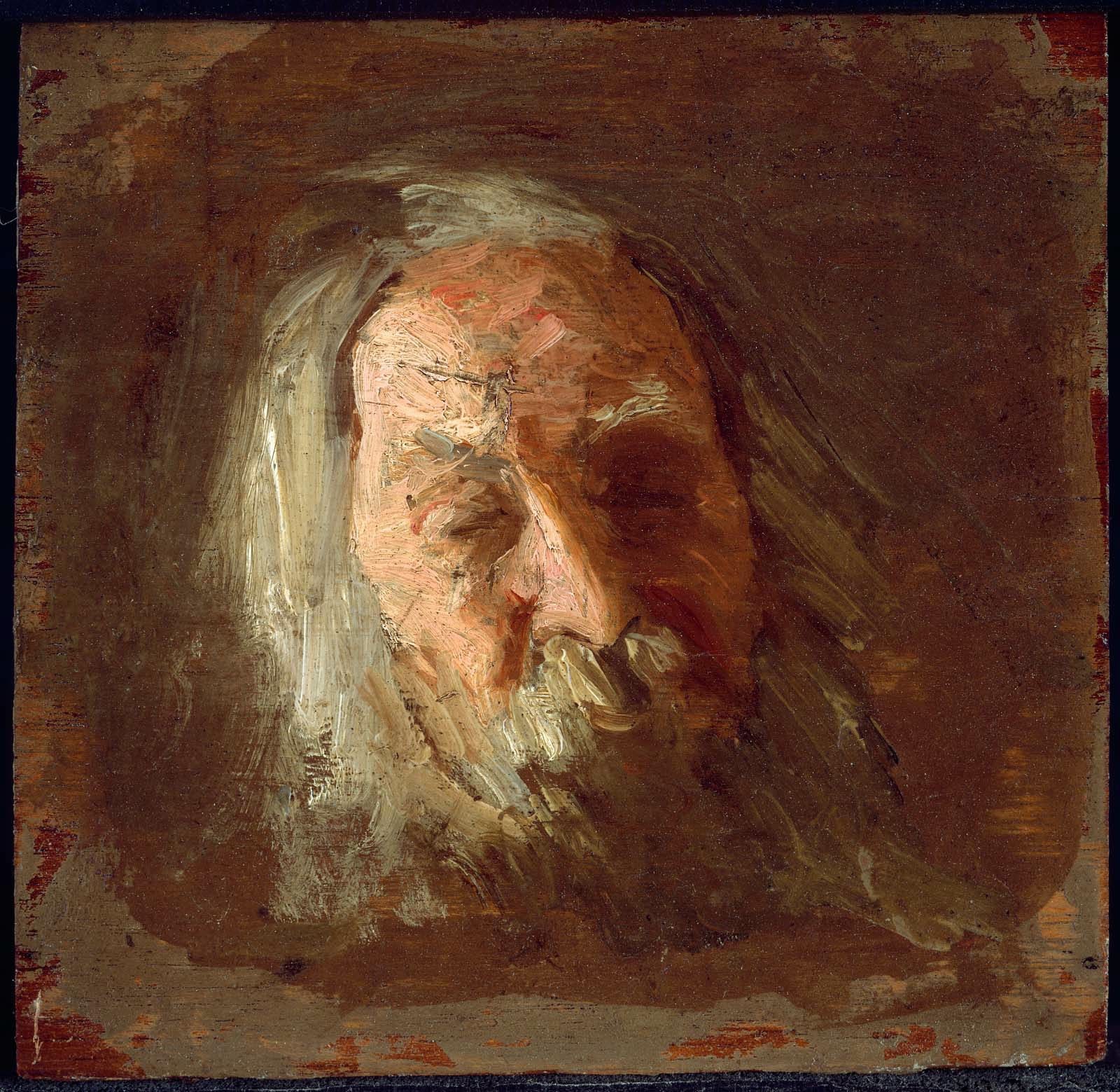 Portrait or photograph of Walt Whitman: Sketch for the Portrait of Walt Whitman by Thomas Eakins