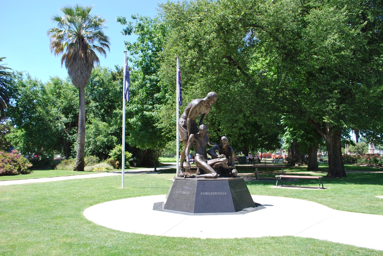 Portrait or photograph of Weary Dunlop: The Weary Dunlop Memorial at Benalla , Victoria
