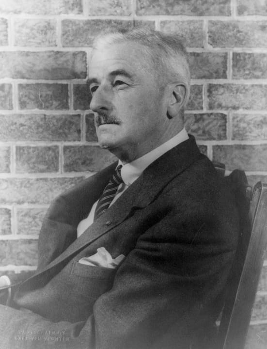 Portrait or photograph of William Faulkner: William Faulkner , 1954