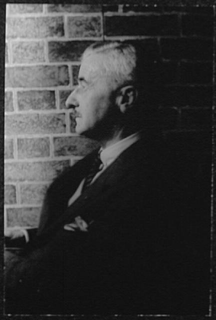 Portrait or photograph of William Faulkner: Title: Portrait of William Faulkner Abstract: 1 photographic print : gelatin silver.