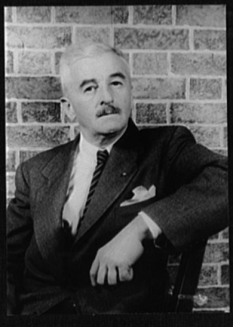 Portrait or photograph of William Faulkner: Title: Portrait of William Faulkner Abstract: 1 photographic print : gelatin silver.