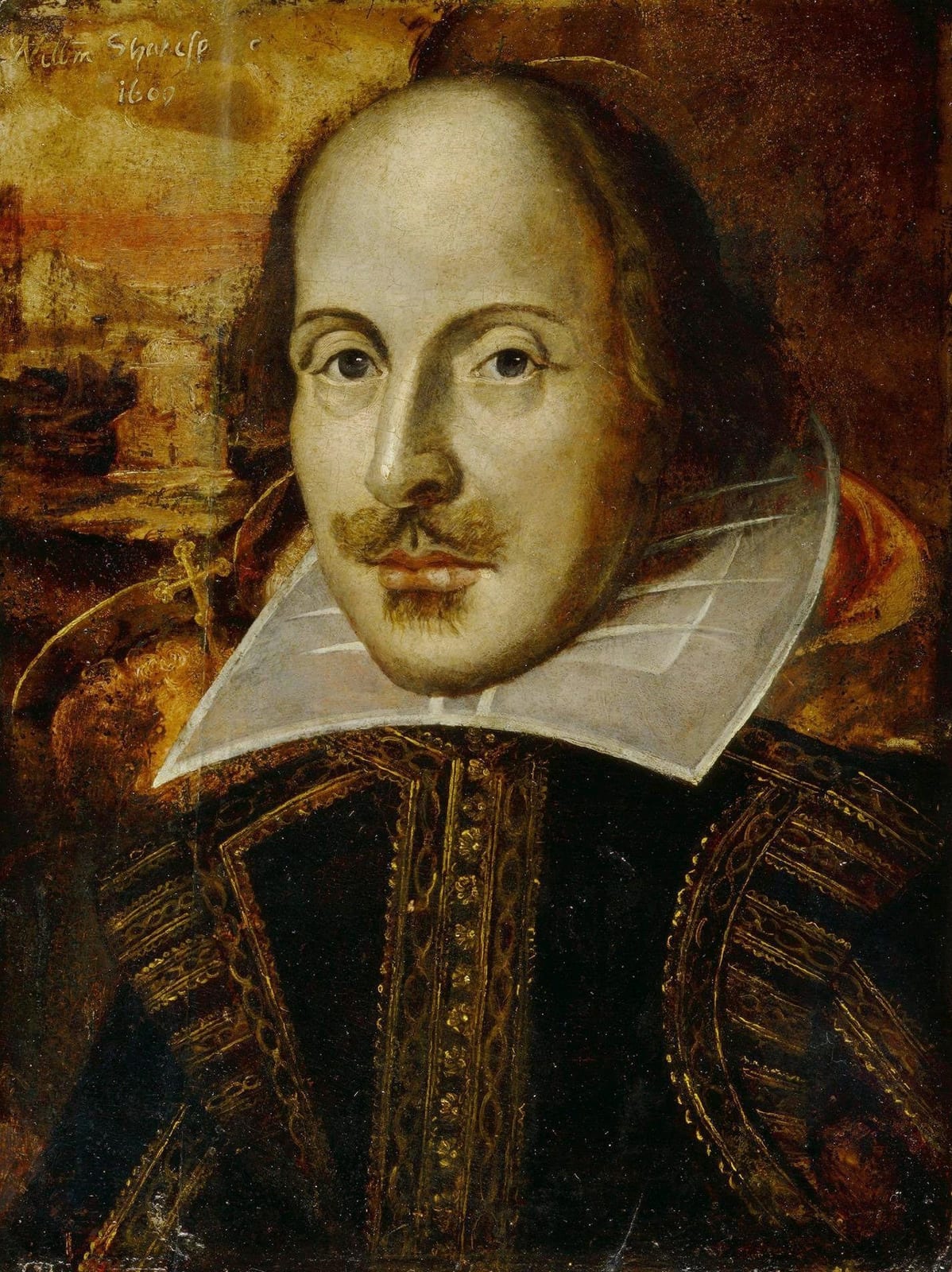 Portrait or photograph of William Shakespeare: William Shakespeare 1609