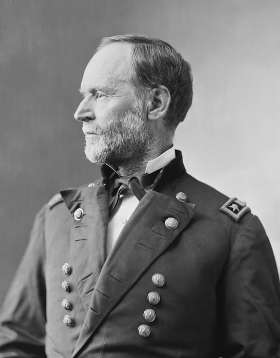 Portrait or photograph of William Tecumseh Sherman: Sherman, Gen. Wm T. U.S.A. (between 1865 and 1880)