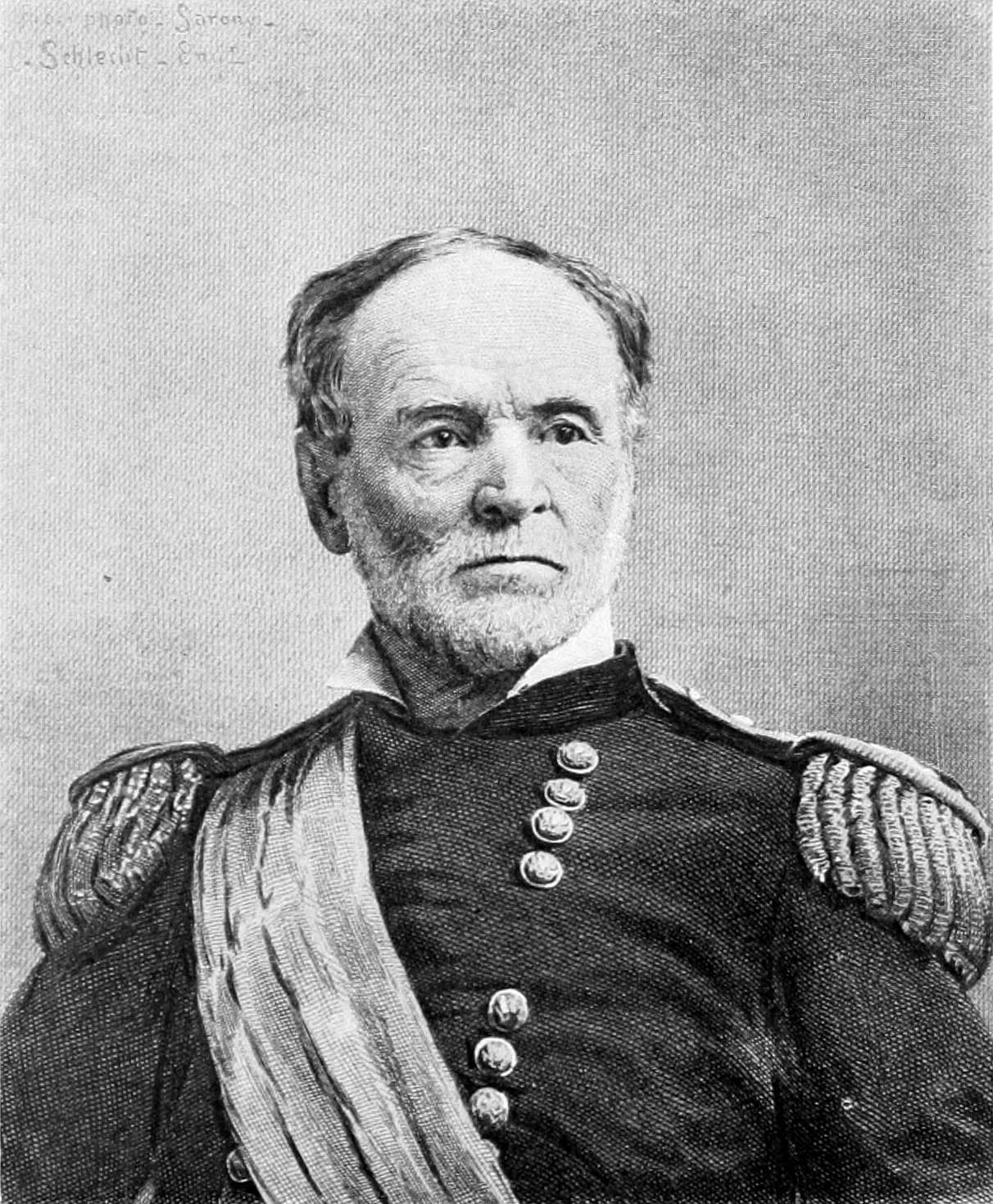 Portrait or photograph of William Tecumseh Sherman: Portrait engraving of Union Army General William Tecumseh Sherman