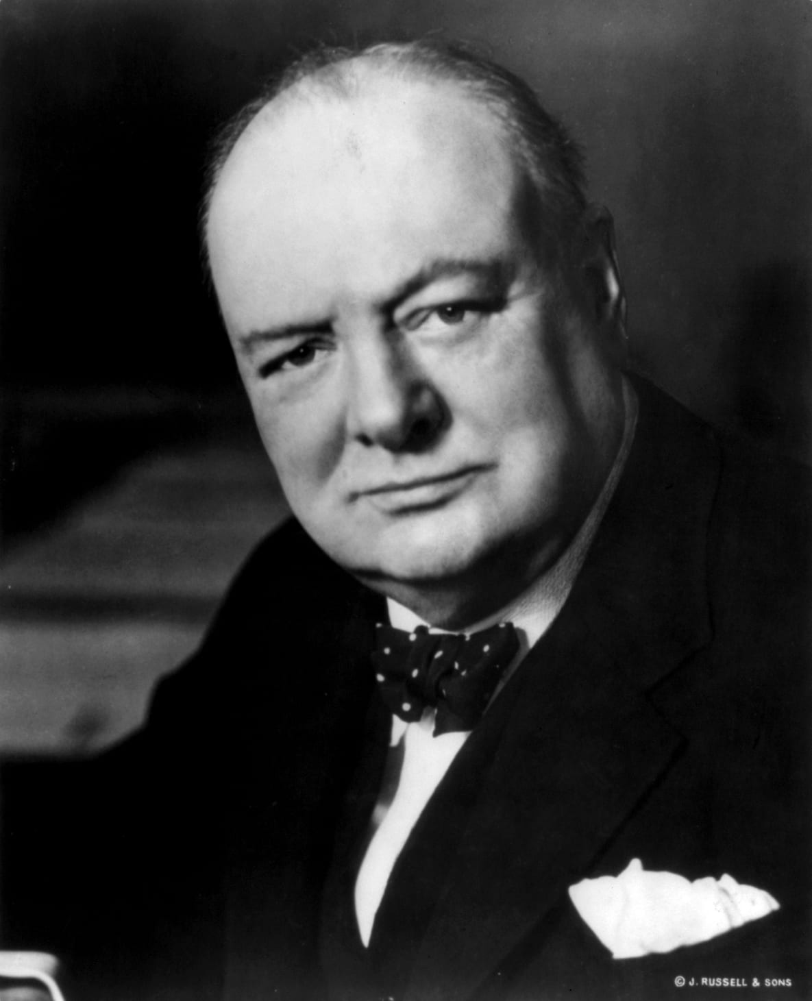 Portrait or photograph of Winston Churchill: Sir Winston Churchill , Prime Minister of the United Kingdom
