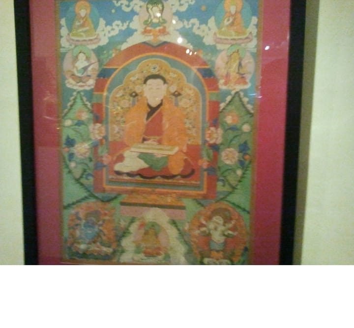 Portrait or photograph of Zanabazar: Self-portrait of Zanabazar (1635-1723).