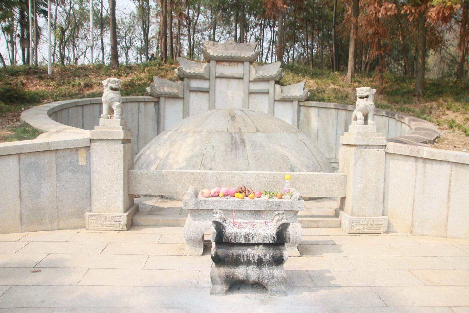 Portrait or photograph of Zeng Guofan: The Tomb of Zeng Guofan is located in Yuelu District of Changsha, Hunan, China. It was built in 1873, during the Qing dyn