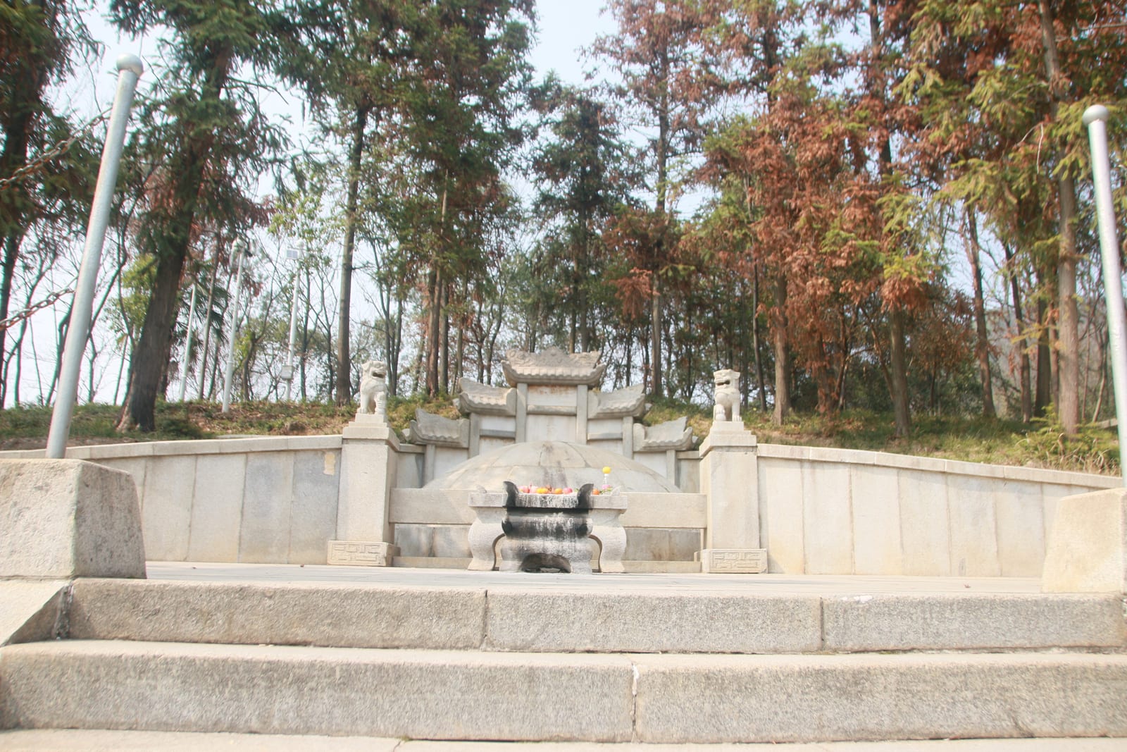 Portrait or photograph of Zeng Guofan: The Tomb of Zeng Guofan is located in Yuelu District of Changsha, Hunan, China. It was built in 1873, during the Qing dyn