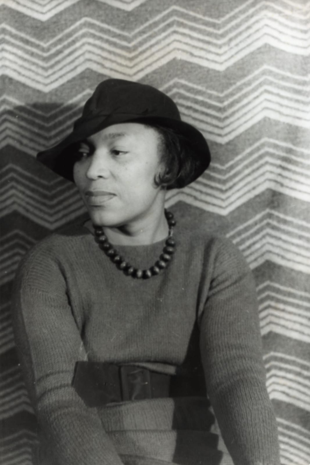 Portrait or photograph of Zora Neale Hurston: Zora Neale Hurston Photographer: Carl Van Vechten. Silver geletin print, 1938