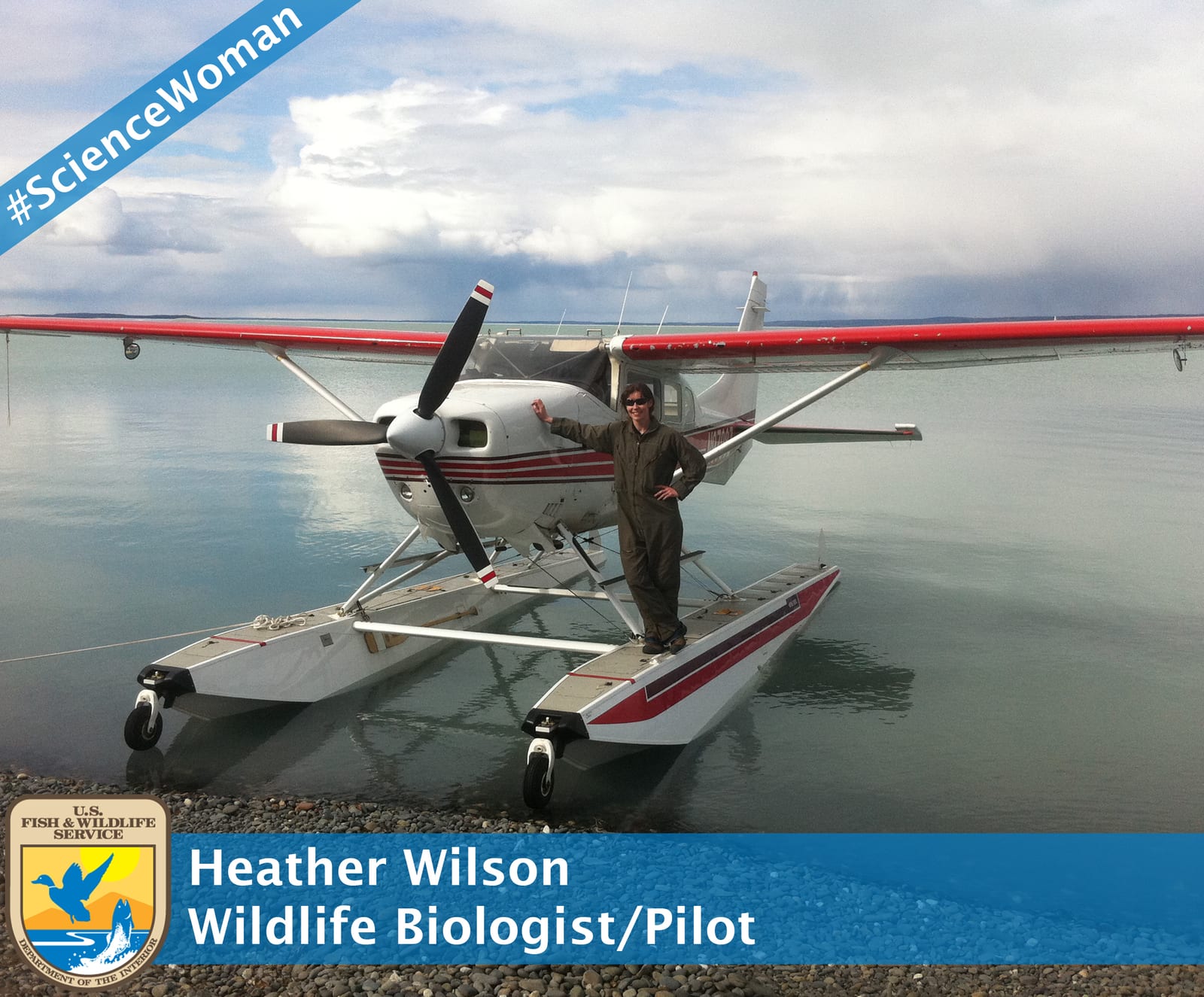 Photograph or image of Celia: Name: Heather Wilson, Ph.D. 0009-0000-6387-0829 Title: Wildlife Biologist/Pilot Duty Station: Migratory Bird Management, Anchorage