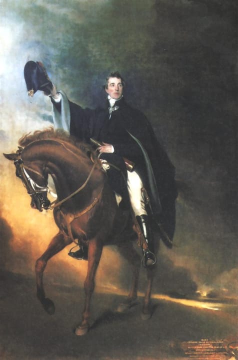 Photograph or image of Copenhagen: The Duke of Wellington on Copenhagen (1818) by Thomas Lawrence