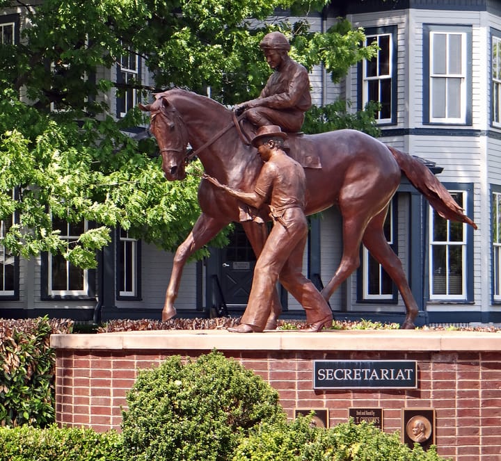 Photograph or image of Secretariat: Secretariat, winner of the Triple Crown in 1973.