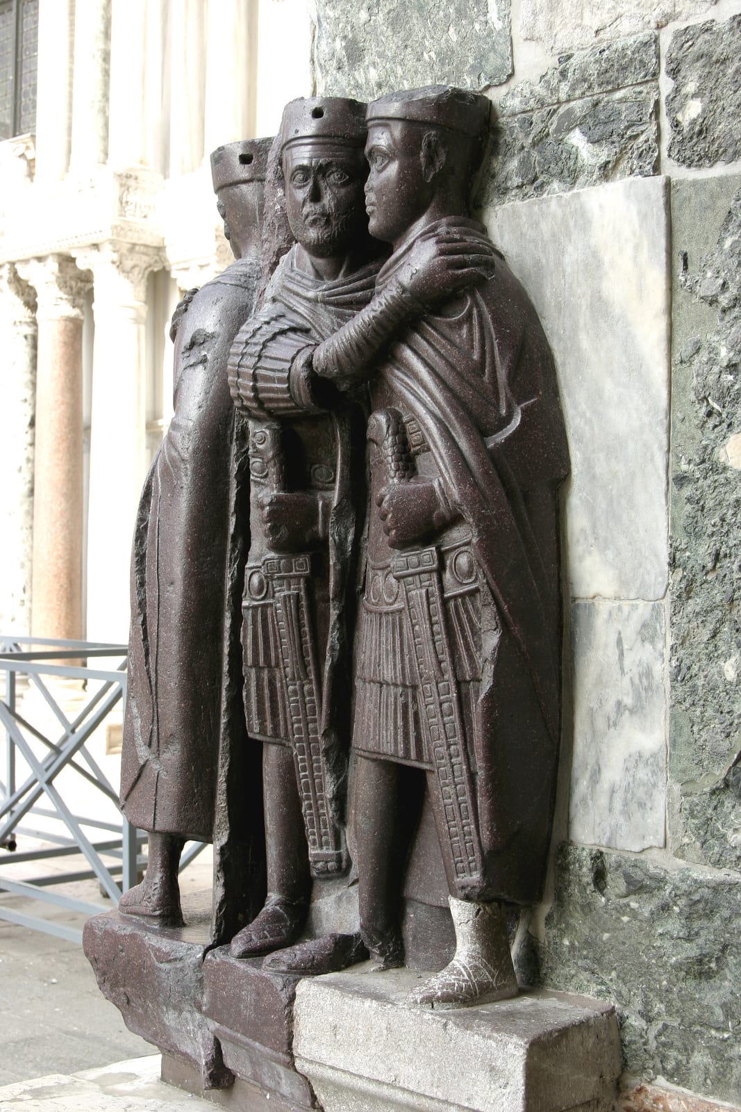 Photograph or image of The Tetrarch: The tetrarchs (from the Greek words for "Four rules") were the four co-rulers that governed the Roman Empire as long as Dio