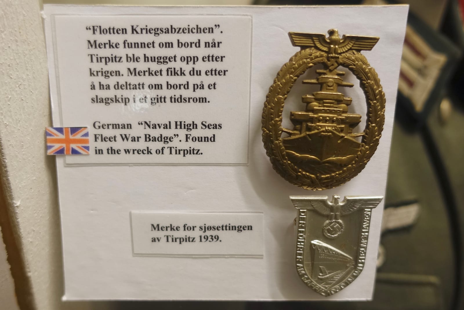 Photograph or image of Tirpitz: Photo taken on May 8, 2019 at the Lofoten War Memorial Museum ( Lofoten Krigsminnemuseum ) in Svolvær, Norway. The museum exhibi