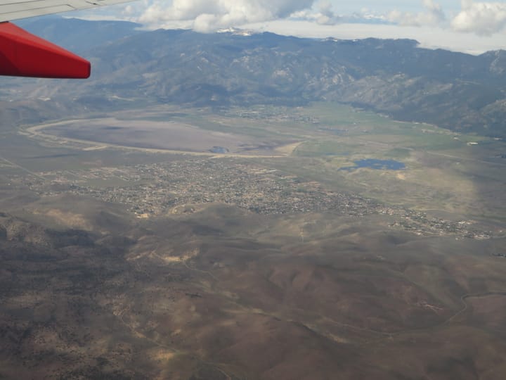 Photograph or image of Washoe: The Washoe Valley is a geographical region in the United States covering 66 square miles (170 km2) in southern Washoe County in t